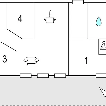 Дом отдыха 4 Bedroom Beautiful In *